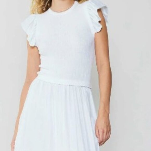 Ruffled Sleeve Sweater Dress - Current Air - Picture 1 of 3